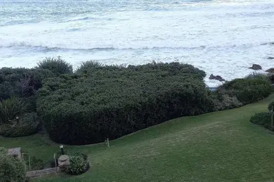 an aerial view of the ocean from a house at 305B Bayview Breathe in Hermanus