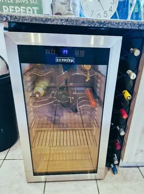 a toy microwave oven with a toy truck inside at Spacious home in Cape Towns Blouberg area in Cape Town
