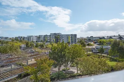 an aerial view of a city with tall buildings at The Terraces 330 by Host Agents in Cape Town