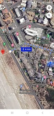 a map of a street with a blue street sign at @5 on Lincoln in Cape Town