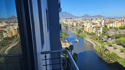 a view of a river from a balcony at SS Luxury Apartments in Cape Town