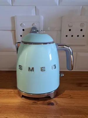 a tea kettle sitting on top of a kitchen counter at The Stetson - Paarl - Self Catering Apartment in Paarl