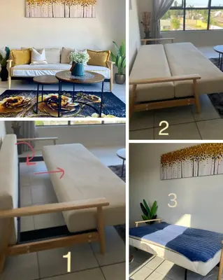a table and bench in a living room at The CoziPlace One in Cape Town
