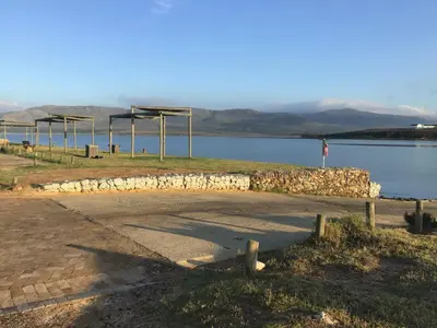 a view of a body of water with at Watercolour Cottage in Hermanus