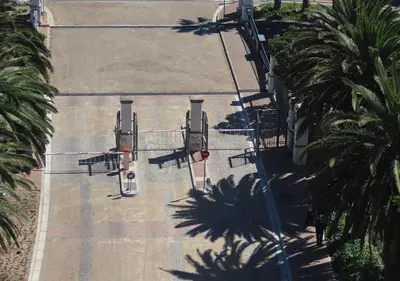 an aerial view of planes parked in a parking lot at Cape Town Luxury Stays Knightsbridge Luxury Apartment Century City in Cape Town