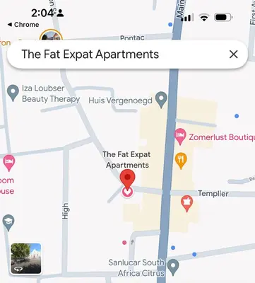 a map of the fat expagent apartments at The Muscadel - Paarl - Self Catering Apartment in Paarl