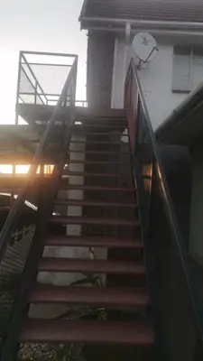 a set of stairs leading up to a building at Transvaal Road, N1 in Worcester