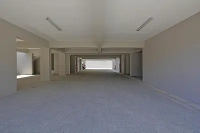 an empty hallway of an empty office building at Leetch Views - Budget Room in Cape Town