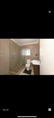 a bathroom with a toilet and a sink at YA Eagle Wings Self Catering Shared Single Room Lodge A in Cape Town