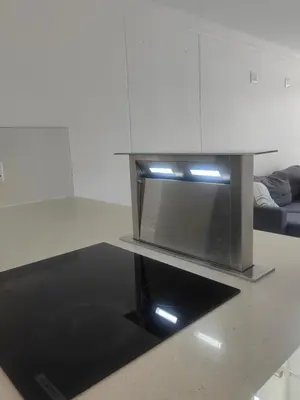 a kitchen with a microwave on top of a counter at Water front apartment-Ocean Palace in Tyger Valley