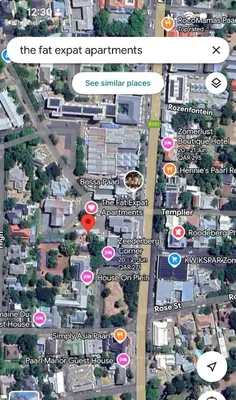 a map of the fact expert apartments and see similar places at The Protea & Vine - Paarl - Self Catering Apartment in Paarl