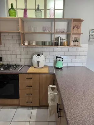 a kitchen with a counter with a appliance on it at The Protea & Vine - Paarl - Self Catering Apartment in Paarl