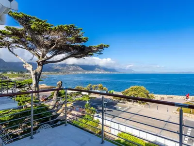 a view of the ocean from a balcony at 74 on Marine in Hermanus