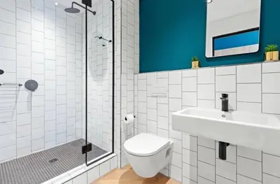 a bathroom with a toilet and a sink and a shower at Luxe at Nine Palms Near Canal Walk in Cape Town