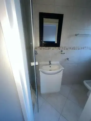 a bathroom with a toilet and a sink and a shower at triplediz in Blackheath