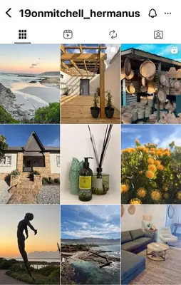 a collage of pictures of homes and the ocean at Stunning Home in Hermanus Town Centre in Hermanus