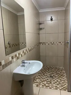 a bathroom with a sink and a mirror at Ludiz guest house in Parow