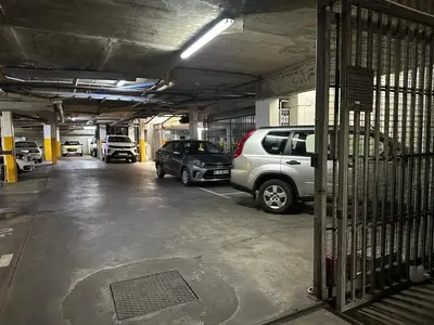 a parking garage with cars parked in it at 109 on Oudehoek in Stellenbosch