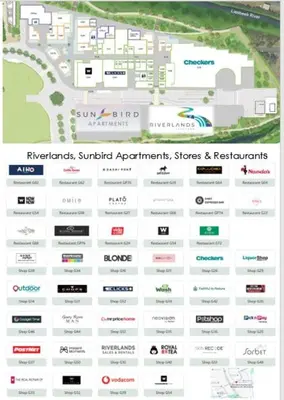a screenshot of a map of a site at Riverlands, Observatory, Luxury 1 Bed with views in Cape Town