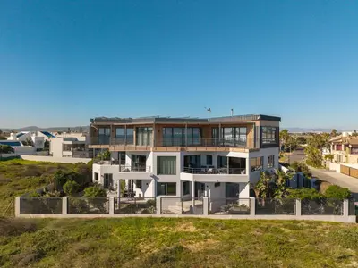 an aerial view of a house at ocean12 Guesthouse Sunset Beach in Cape Town