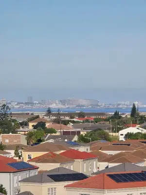 an aerial view of a city with roofs at Bella View in Cape Town