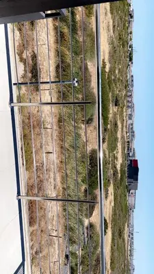 an overhead view of a field with a road at Smart and elegant space in Cape Town