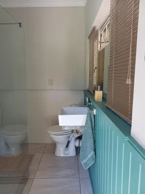 a bathroom with a sink and a toilet at 7th Heaven Guest Unit in Paarl
