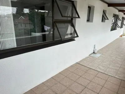 a window on the side of a building at Plattekloof guest house in Tygerberg Hills