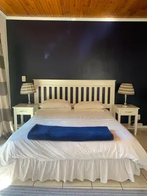 a bedroom with a large bed with two night stands at The Little Hideaway Guesthouse in Stellenbosch