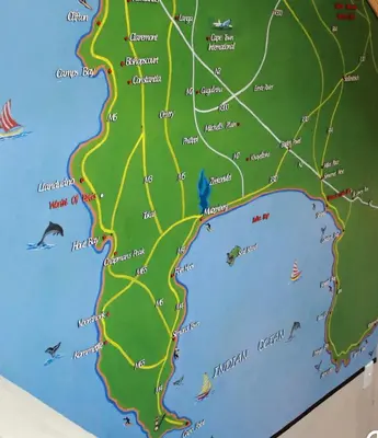 a map of the gulf of mexico at Milas Place in Somerset West