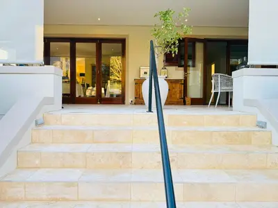 a set of stairs in front of a house at Residence Vive la Vie in Franschhoek