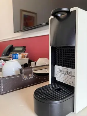 a microwave sitting on top of a counter at Hotel du Vin Franschhoek in Franschhoek