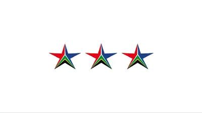 four stars in a row isolated on white background illustration at Middelplaas Paarl Guesthouse in Paarl