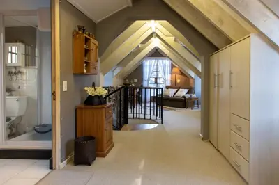 a hallway of a house with an attic at The Bergzicht Guest Suite in Cape Town