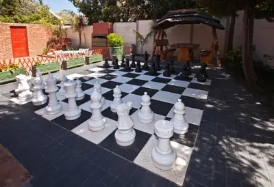 a chess board on top of a chess board at Annette Guesthouse in Plattekloof