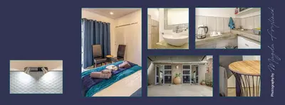 a collage of different pictures of a bathroom at Ammabed Accommodation in Caledon