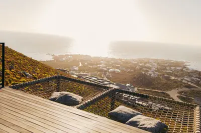 a view of the ocean from the top of a building at Klein-Hangklip in Rooiels